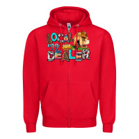 Red Local egg dealer Zipper Hoodie - AdoDesignShop