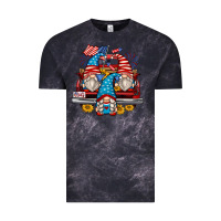 Cloud Black 4th of july gnomes farm truck Vintage Tee - Zillion Design Studio