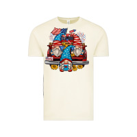4th Of July Gnomes Farm Truck Vintage Tee | Teevron