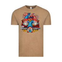 Vintage Coffee 4th of july gnomes farm truck Vintage Tee - Zillion Design Studio