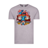 Vintage Zinc 4th of july gnomes farm truck Vintage Tee - Zillion Design Studio