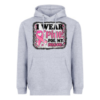Heather Grey i wear pink for my mom breast cancer awareness Heavyweight Hoodie - Jasminsmagicworld