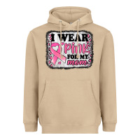 Mushroom i wear pink for my mom breast cancer awareness Heavyweight Hoodie - Jasminsmagicworld