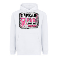 White i wear pink for my mom breast cancer awareness Heavyweight Hoodie - Jasminsmagicworld