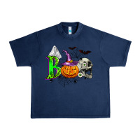 Navy boo halloween Urban Heavy Tee - Zillion Design Studio