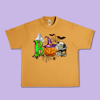 Boo Halloween Urban Heavy Tee Designed By Zillion Design Studio