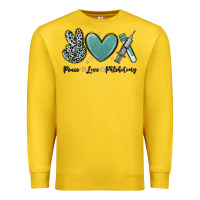 Lemon peace love phlebotomy Premium Sweatshirt - MaliasSmallBusiness