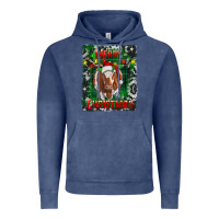 Vintage Denim Western Merry Christmas Longhorn Cow Vintage Hoodie - RanaPortraitStore