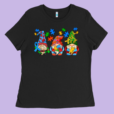Autism Gnomes Ladies Tee Designed By Adodesignshop