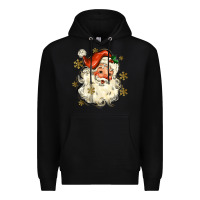 Black Christmas Santa Premium Hoodie - MaliasSmallBusiness