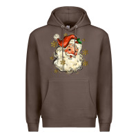 Coffee Christmas Santa Premium Hoodie - MaliasSmallBusiness