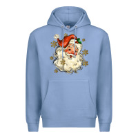 Colony Blue Christmas Santa Premium Hoodie - MaliasSmallBusiness
