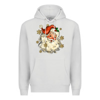 Dove Grey Christmas Santa Premium Hoodie - MaliasSmallBusiness