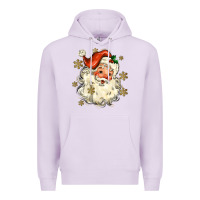 Lilac Christmas Santa Premium Hoodie - MaliasSmallBusiness