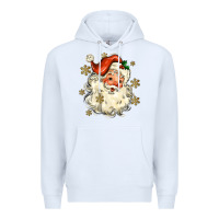White Christmas Santa Premium Hoodie - MaliasSmallBusiness