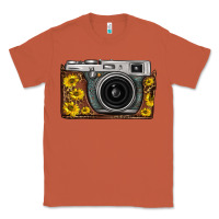 Copper sunflower leopard vintage camera Classic Tee - FaDigitalArtStudio