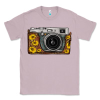 Lilac sunflower leopard vintage camera Classic Tee - FaDigitalArtStudio