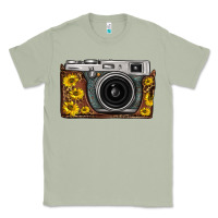 Matcha sunflower leopard vintage camera Classic Tee - FaDigitalArtStudio