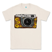 Natural sunflower leopard vintage camera Classic Tee - FaDigitalArtStudio