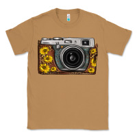Toasted Coconut sunflower leopard vintage camera Classic Tee - FaDigitalArtStudio