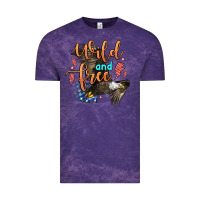 Cloud Purple wild and free Vintage Tee - Zillion Design Studio