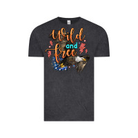 Vintage Black wild and free Vintage Tee - Zillion Design Studio