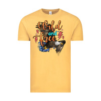 Vintage Mustard wild and free Vintage Tee - Zillion Design Studio