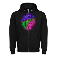 Black halloween leopard patch 1 Zipper Hoodie - BundleAndBundleShop