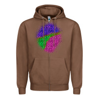 Chestnut halloween leopard patch 1 Zipper Hoodie - BundleAndBundleShop