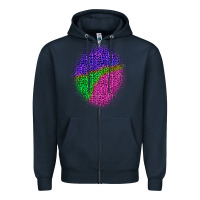 Navy halloween leopard patch 1 Zipper Hoodie - BundleAndBundleShop
