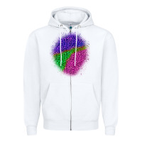 White halloween leopard patch 1 Zipper Hoodie - BundleAndBundleShop