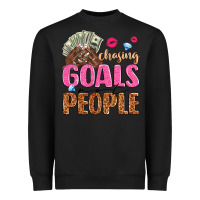 Black chasing goals not people Heavyweight Sweatshirt - texasbilliewilder