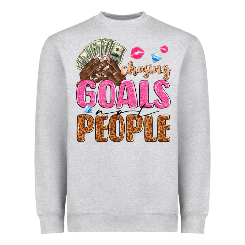 Chasing Goals Not People Heavyweight Sweatshirt by texasbilliewilder | Teevron