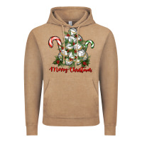 Vintage Coffee Merry Christmas Volleyball Vintage Hoodie - RanaPortraitStore