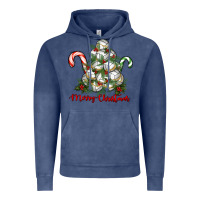 Vintage Denim Merry Christmas Volleyball Vintage Hoodie - RanaPortraitStore