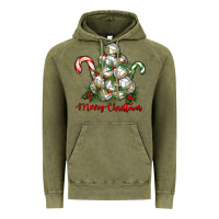 Vintage Olive Merry Christmas Volleyball Vintage Hoodie - RanaPortraitStore