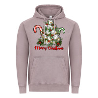 Vintage Zinc Merry Christmas Volleyball Vintage Hoodie - RanaPortraitStore