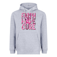 Heather Grey faith hope cure cancer Heavyweight Hoodie - NancyCooperArtShop