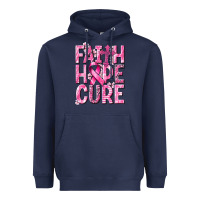 Navy faith hope cure cancer Heavyweight Hoodie - NancyCooperArtShop