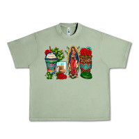 Oil Green lady of guadalupe coffee cups Urban Heavy Tee - Zillion Design Studio