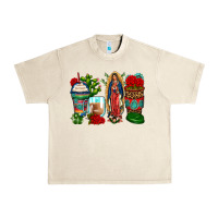 Sandshell lady of guadalupe coffee cups Urban Heavy Tee - Zillion Design Studio