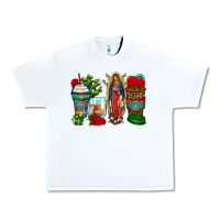 White lady of guadalupe coffee cups Urban Heavy Tee - Zillion Design Studio