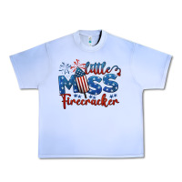 Grape Ice little miss firecracker 4th of july Urban Heavy Tee - BarkalooDesign