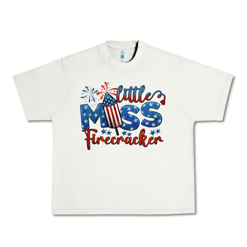 Little Miss Firecracker 4th Of July Urban Heavy Tee by BarkalooDesign | Teevron