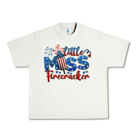 Pistachio little miss firecracker 4th of july Urban Heavy Tee - BarkalooDesign