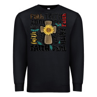 Black faith cross Premium Sweatshirt - MaliasSmallBusiness