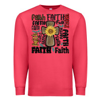 Cardinal faith cross Premium Sweatshirt - MaliasSmallBusiness