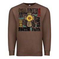 Chestnut faith cross Premium Sweatshirt - MaliasSmallBusiness