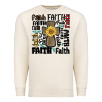 Sandshell faith cross Premium Sweatshirt - MaliasSmallBusiness