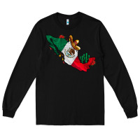 Black mexico Long Sleeve Tee - CowhideDigitalArt